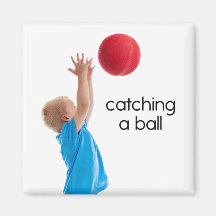 Catching a Ball Refrigerator Magnet