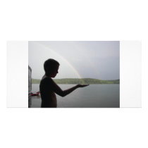 Catching A Rainbow Photo Card