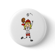 Catching A Softball Button by stick_figures Catching A Softball Button