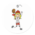 Catching A Softball Sticker by stick_figures Catching A Softball Sticker