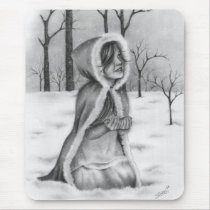 Catching Snowflakes Mousepad mousepads