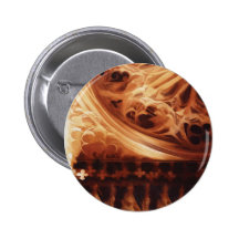 "Catedrale" Church Architecture Watercolor Buttons