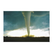 Category F5 Tornado Approaching Elie Manitoba Canvas Print