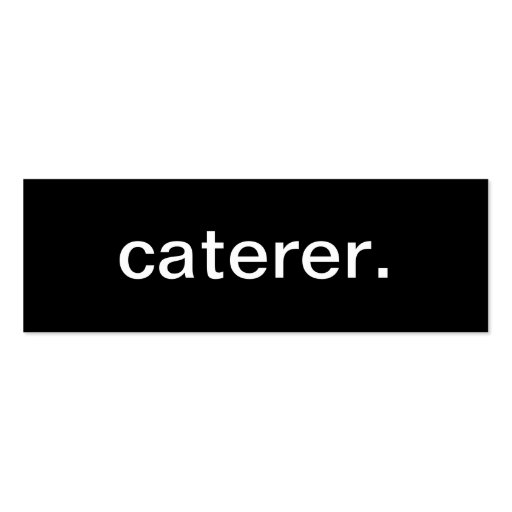 Caterer Business Card