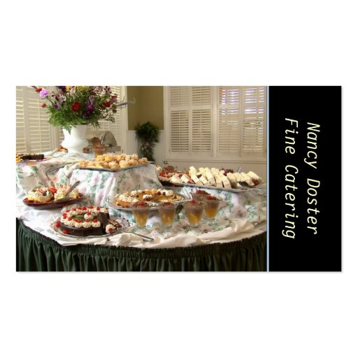 Catering Bakery Business Card (front side)