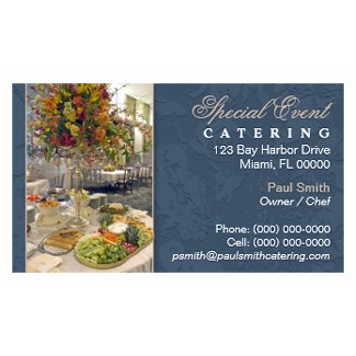 Catering Business Card profilecard