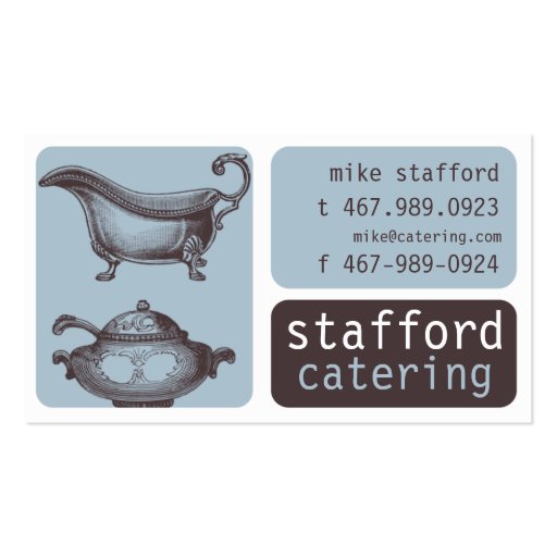 Catering Business Card (front side)