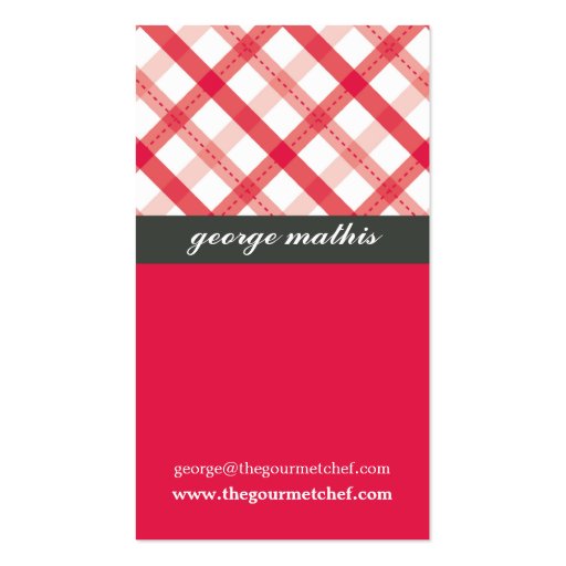 CATERING BUSINESS CARD :: table setting 4P (back side)