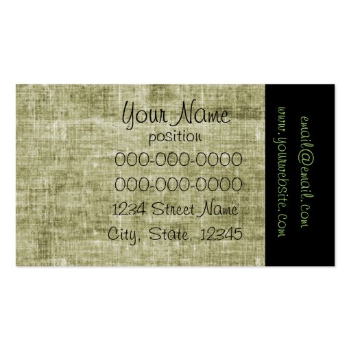 Catering business card template (back side)