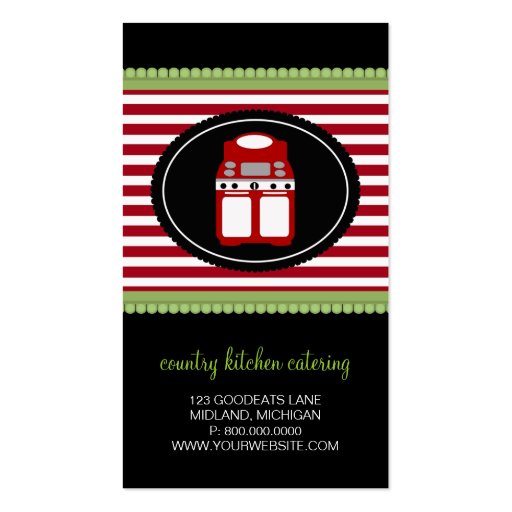 Catering Business Cards (front side)