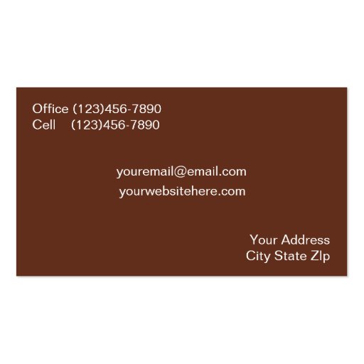 Catering Business Cards (back side)