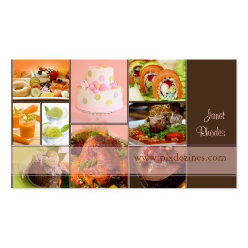 Catering business cards (front side)