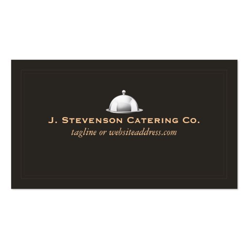Catering Company Business Card (front side)