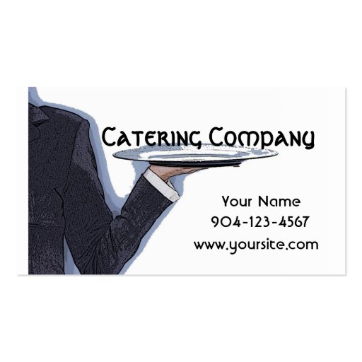 Catering Company Business Card (front side)