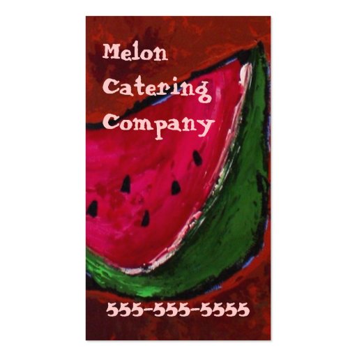 catering company business card (front side)