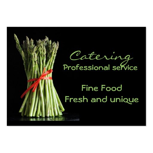Catering , Fine Food Fresh and ... Business Card Templates (front side)