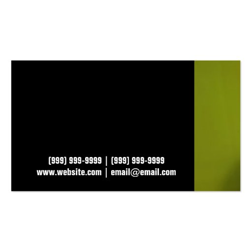 Catering, Food, Business Card (back side)