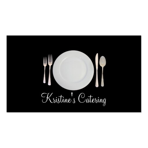 Catering, Food, Restaurant Business Card (front side)