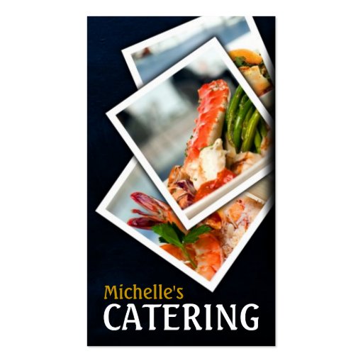 Catering, Food, Restaurant, Chef, Business Card (front side)