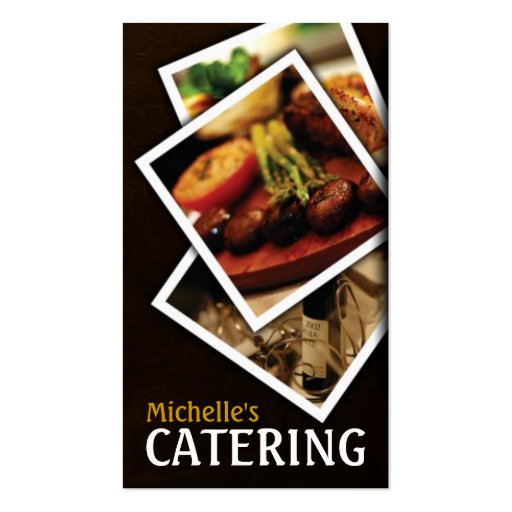 Catering, Food, Restaurant, Chef, Business Card (front side)