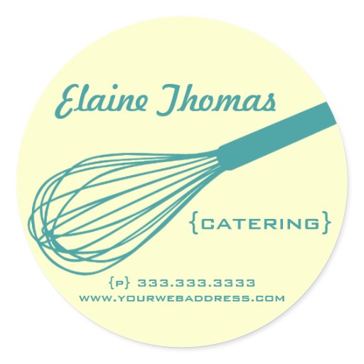 Catering Whisk Stickers Zazzle
