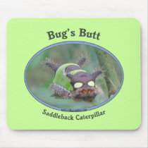 Caterpillar Bug's Butt Mouse Pads