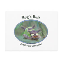 Caterpillar Bug's Butt Postcard
