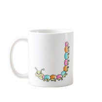 Caterpillar Crawling on a Mug