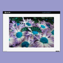 Caterpillar Fantasy Purple N Turquoise Laptop Skin skins