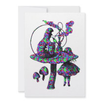 Caterpillar Psychadelic invitations