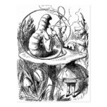 Caterpillar Smoking a Hookah Alice in Wonderland Postcard