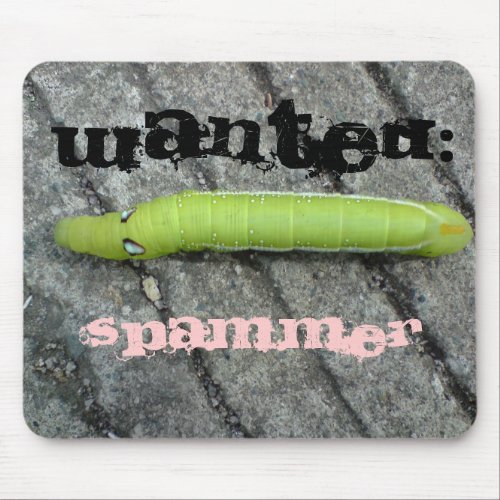 Caterpillar Spammer mousepad