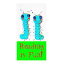 Caterpillar Twins Designed Book Mark Photo Greeting Card