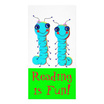 Caterpillar Twins Designed Book Mark Photo Greeting Card
