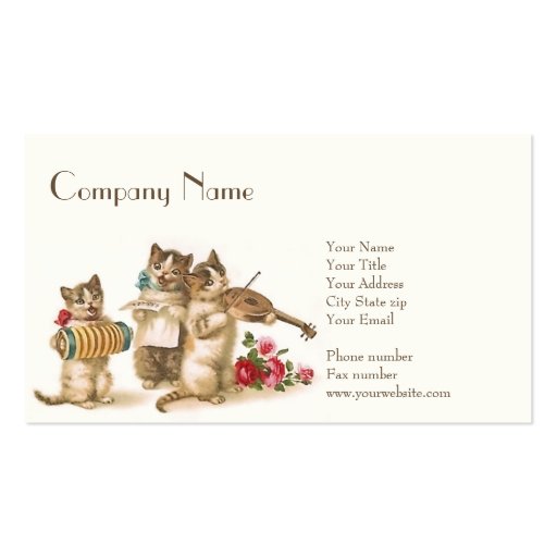 Caterwauling Business Card 3.5" x 2", 100 pack