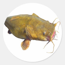 Catfish Bigcats Round Stickers