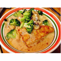 Catfish Broccoli Piccata Food Cooking Dinner photo sculptures