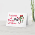 Catfish Funny Christmas card