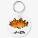 Catfish Keychain by yolkworks Catfish Keychain