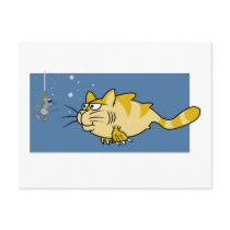 Catfish Pun postcards