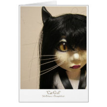 CatGirl Greeting Card