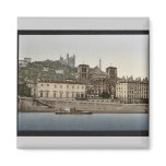 Cathedral and Notre Dame de Fourviere, Lyons, Fran Fridge Magnets