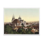 Cathedral and picture of Mary, Erfurt, Thuringia, Post Card