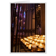 Cathedral Candles Greeting Card