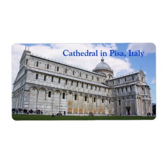 Cathedral in Pisa label