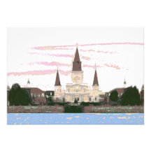 Cathedral, Jackson Square, New Orleans Personalized Announcement