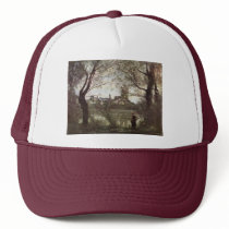 Cathedral Of Mantes By Corot Jean-Baptiste-Camille Hat