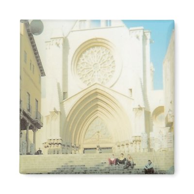 Cathedral of Tarragona Fridge Magnet by nomadlandscapes
