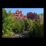 Cathedral Rock and Stream Poster Print