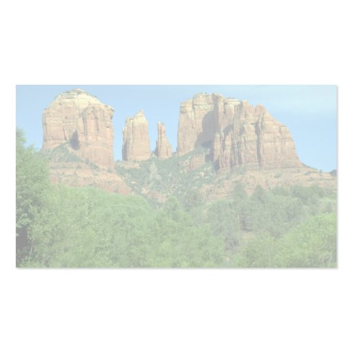 Cathedral Rock near Sedona, Arizona Business Cards (back side)